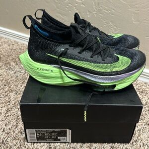 Women’s Nike air zoom Alphafly next% valerian blue/black lime blast